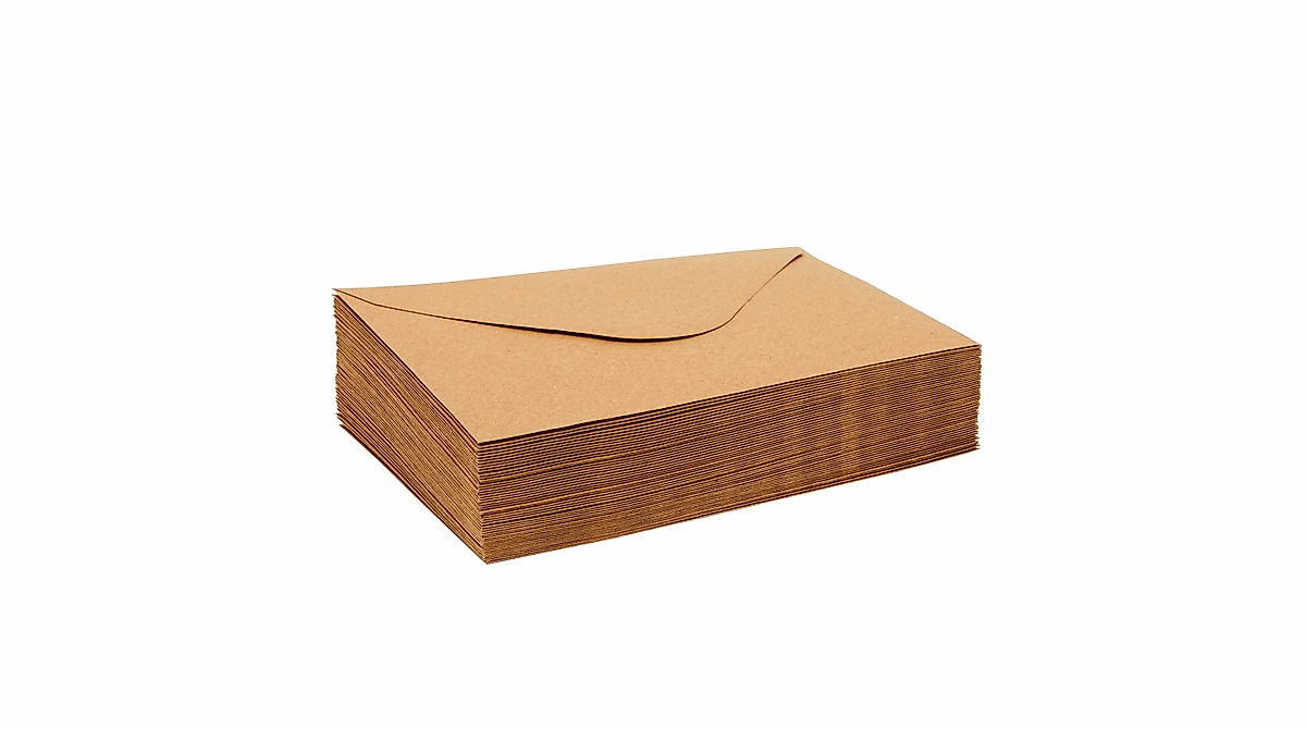 4x6 Kraft Paper Envelopes for Invitations and Cards - Pack of 50