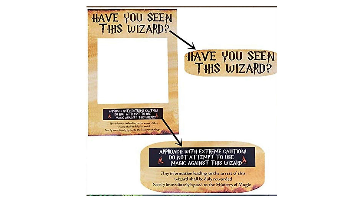 Wizard Photo Booth Prop - LaVenty Party Frame
