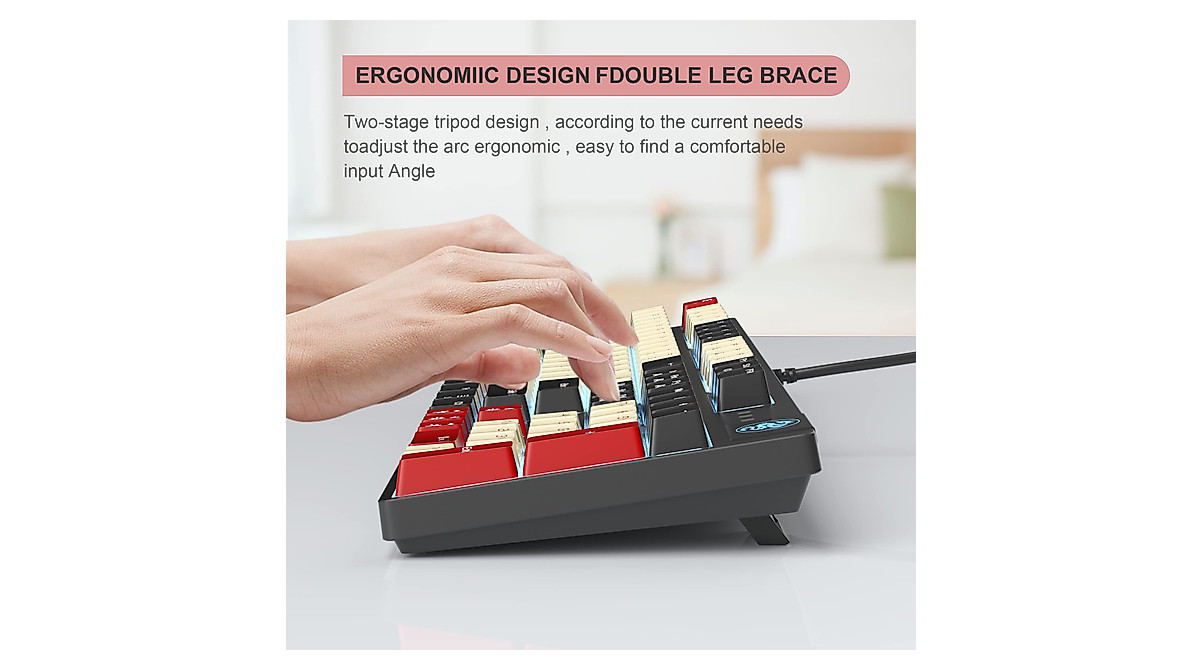 MageGee MK-Armor LED Gaming Keyboard - Ultimate Comfort