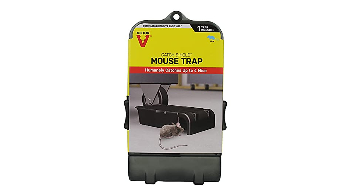 Victor M333 Humane Mouse Trap - Capture 4 Mice Safely & Reuse