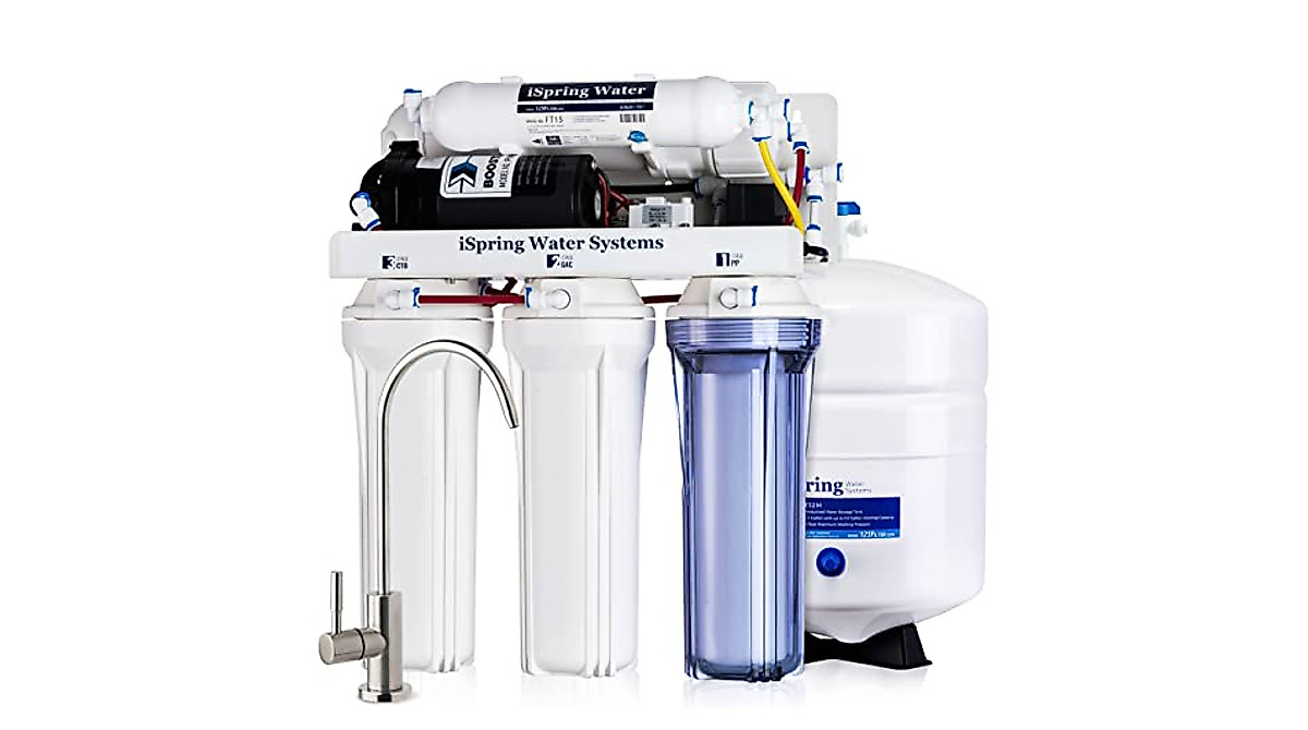 iSpring RCC100P 5-Stage Reverse Osmosis Water Filter 100 GPD