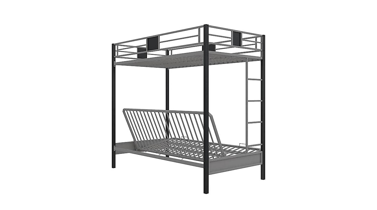 DHP Silver Screen Twin Bunk Bed - Stylish & Safe