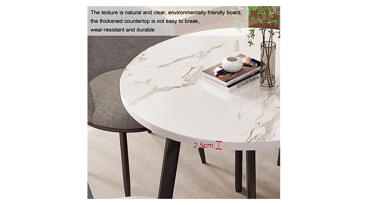 Compact Round Conference Table Set for Small Spaces