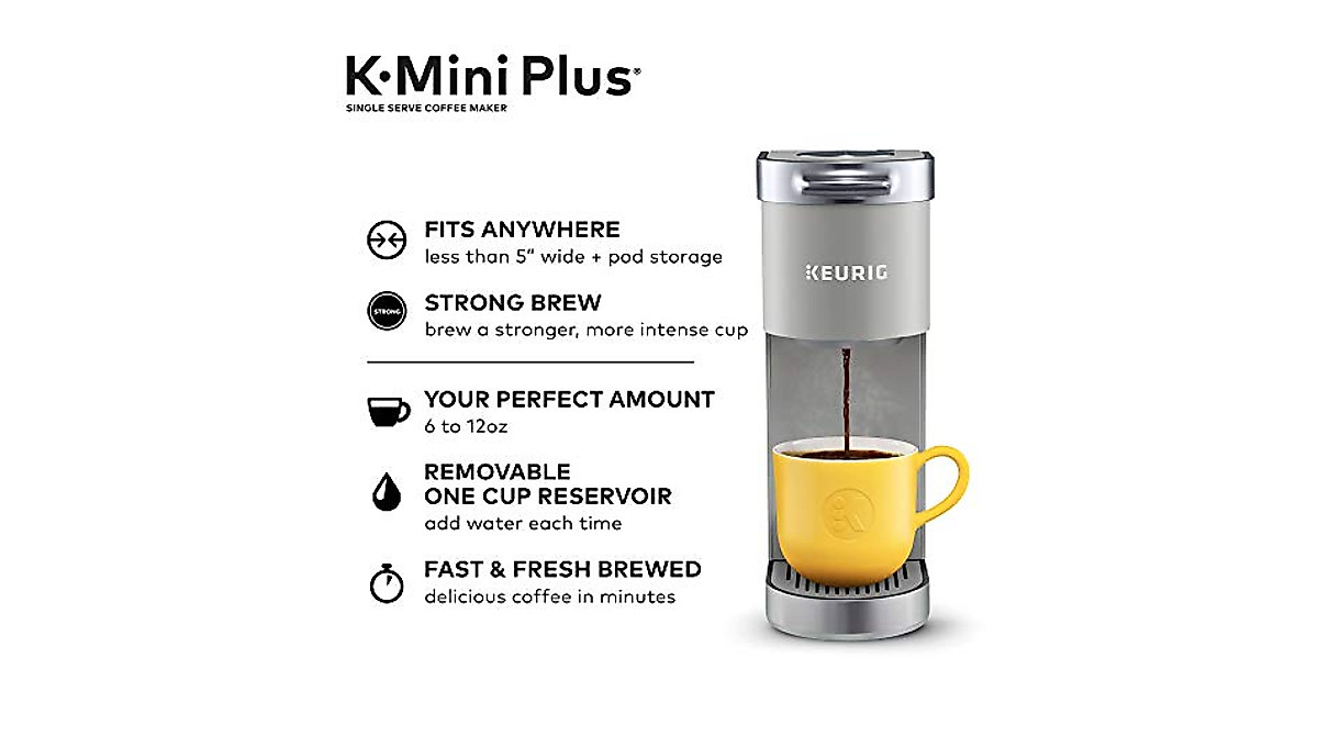 Keurig K-Mini Plus Coffee Maker | Compact Single Serve Brew System