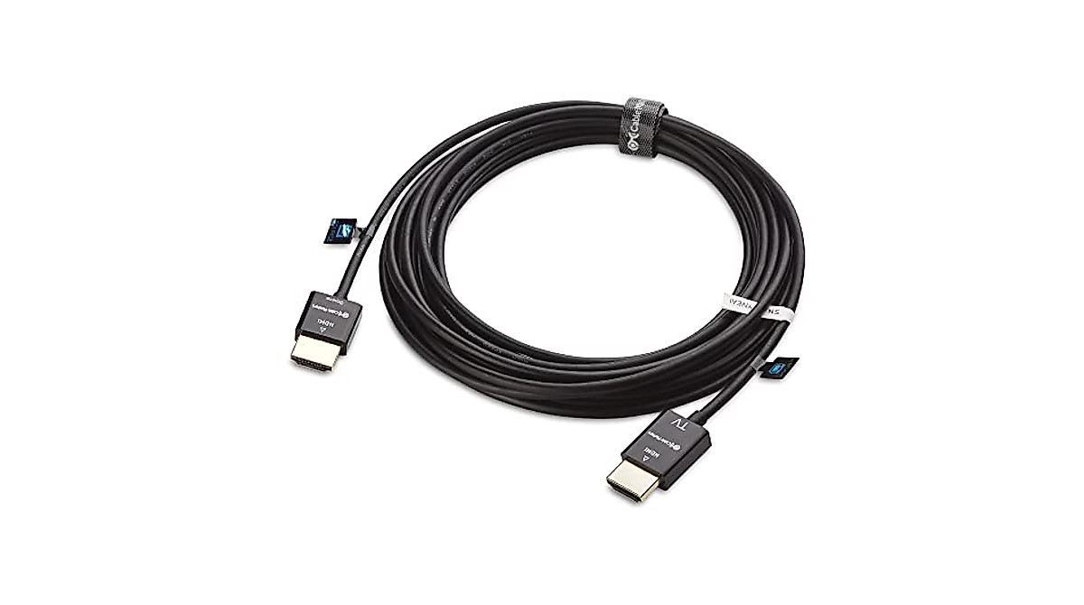 Cable Matters 15 ft Ultra Slim HDMI Cable with RedMere Technology | 4K UHD