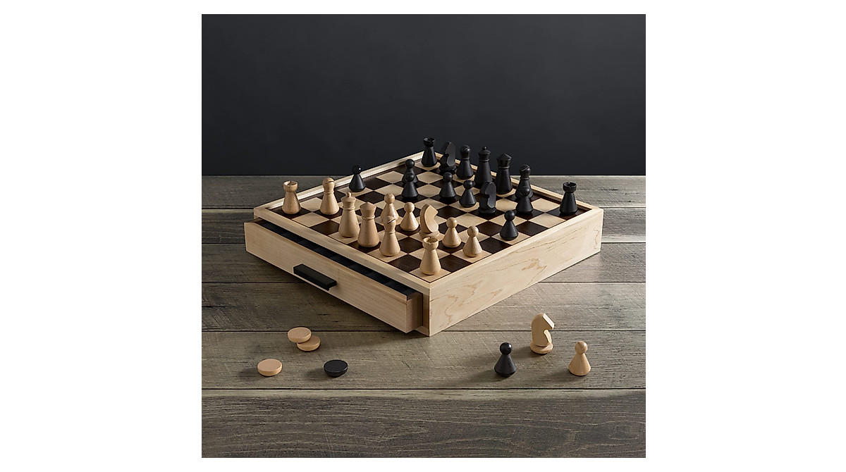 WS Game Company Chess & Checkers Luxe Edition