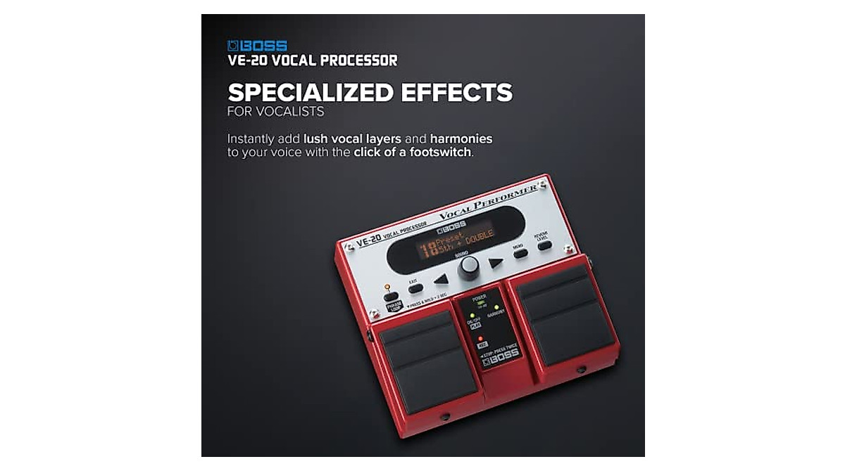 Boss VE-20 Vocal Effects Processor | Professional Vocal Effects