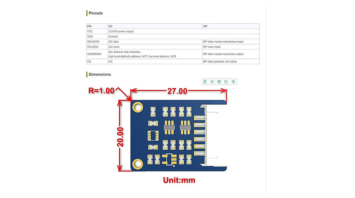 Waveshare BME280 Environmental Sensor for Weather & IoT Projects