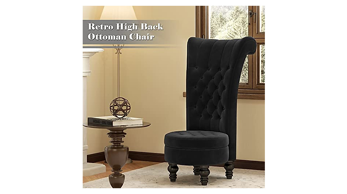 Luxurious Mu Retro High Back Chair for Elegant Spaces