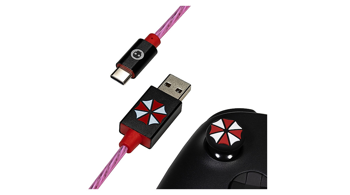 Numskull Resident Evil LED USB-C Cable & Grip - Fast Charging & Gaming ...