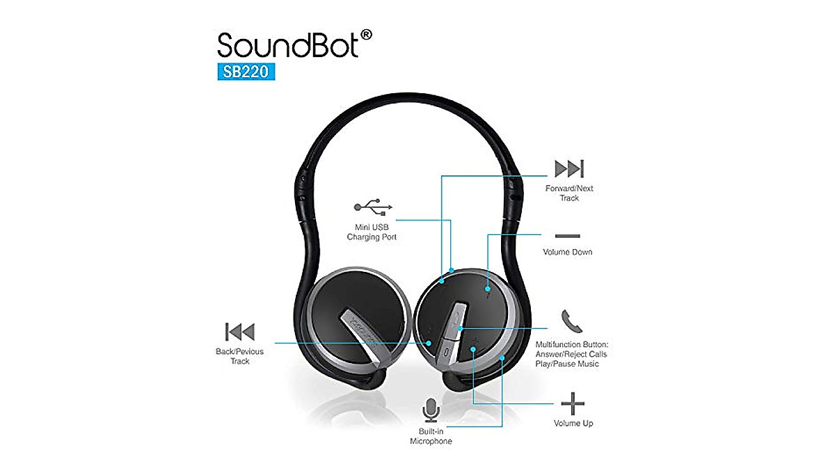 SoundBot SB360 Bluetooth Car Kit & SB221 HD Headset - Wireless Audio ...