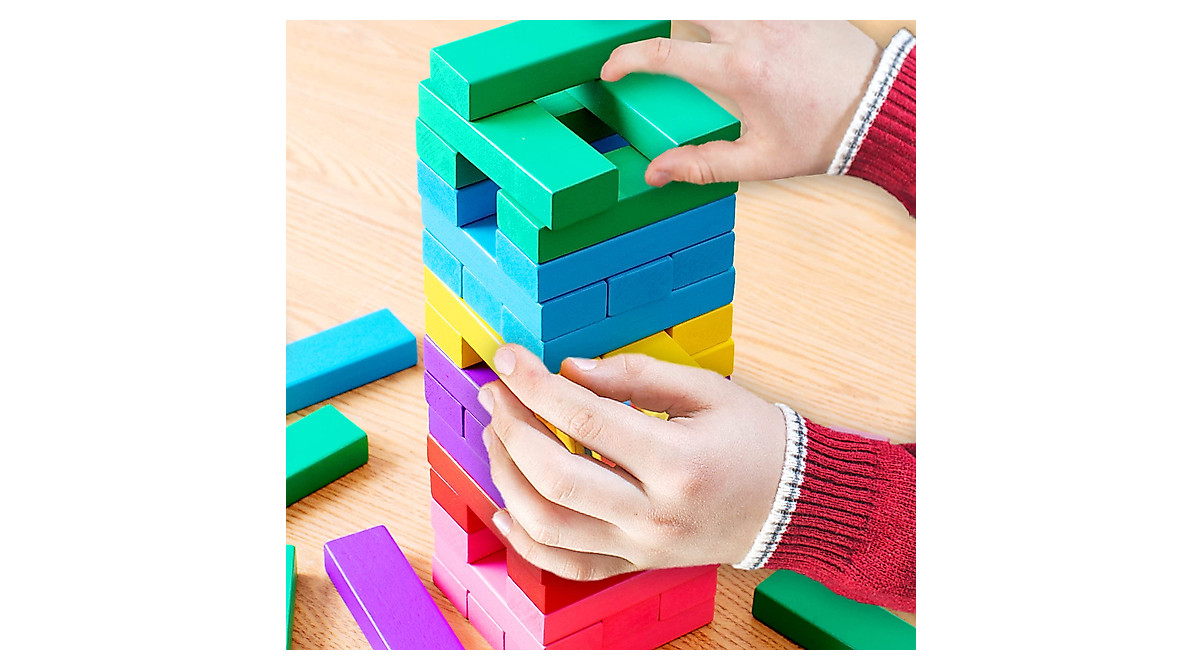 Colorful Wooden Stacking Game for All Ages