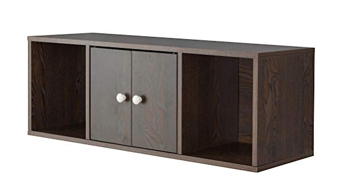 Stylish Wall Mounted Computer Cabinet by Basicwise