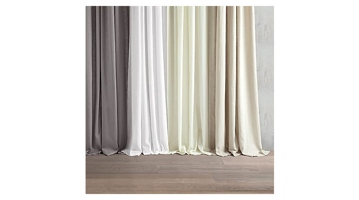 Lush Decor Linen Curtain Panel – Elegant, Light-Filtering Window Decor
