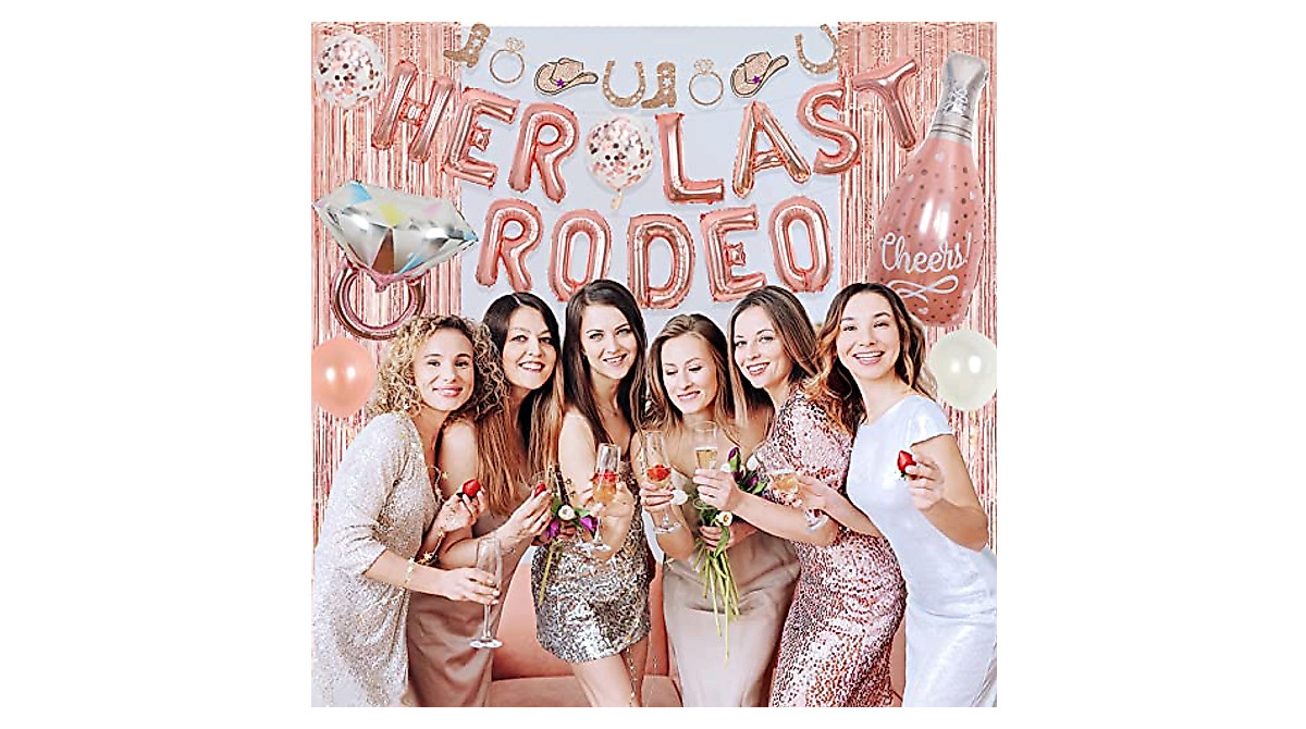 Western Bachelorette Party Decorations - Her Last Rodeo Balloons & More