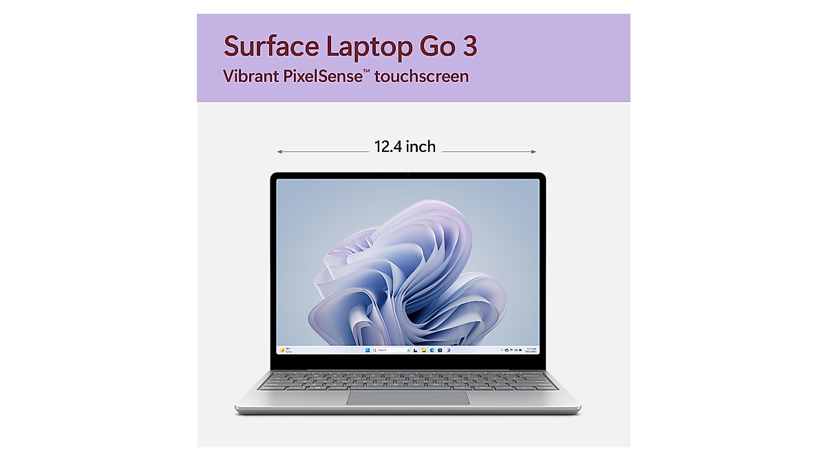 Microsoft Surface Laptop Go 3 2023 - Light & Powerful Touchscreen Laptop