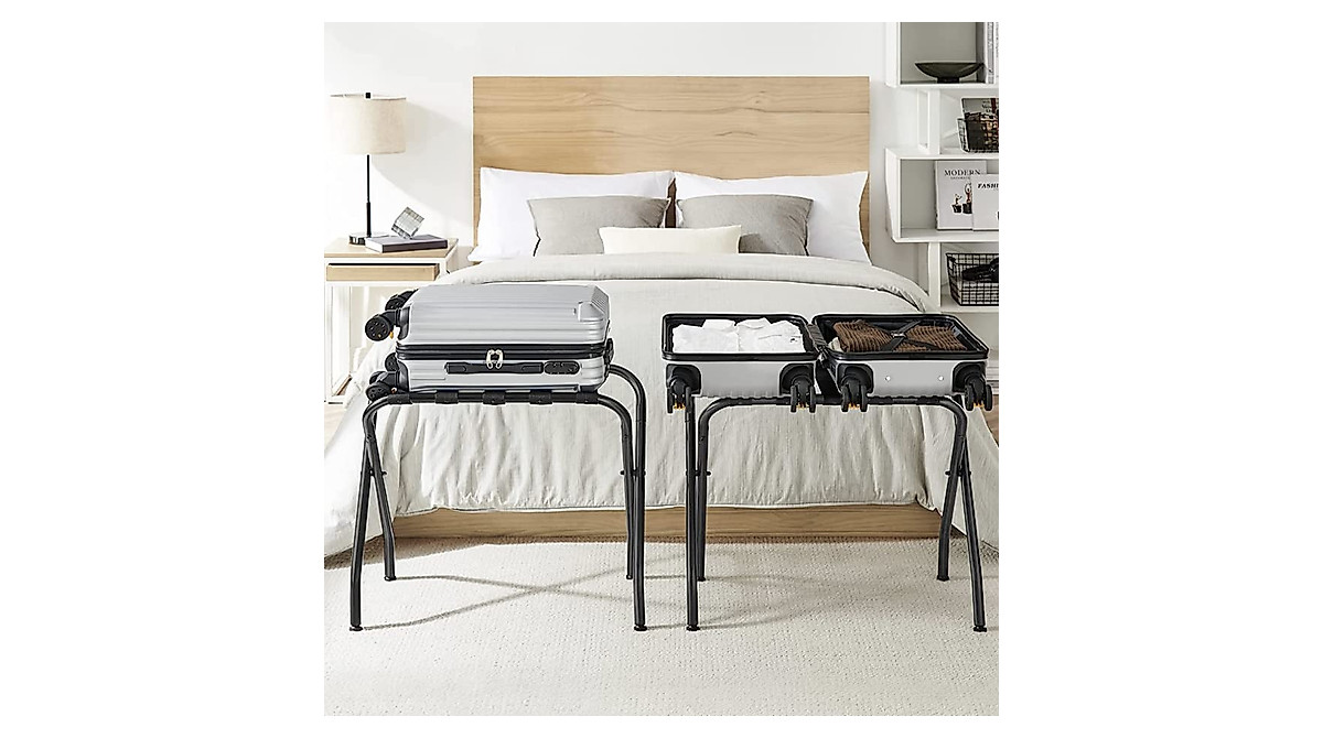 TRAVEL4D Luggage Racks - Foldable & Heavy Duty Support