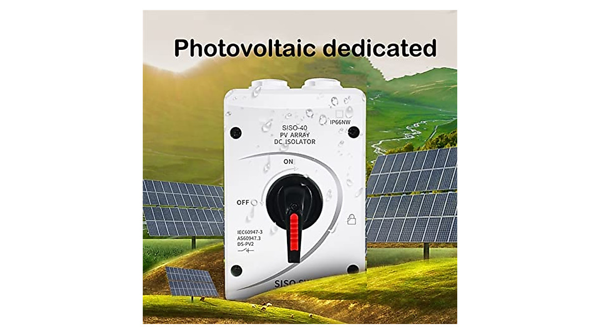 VEVEL 1000V DC Solar Isolator Switch with MC4 Connectors
