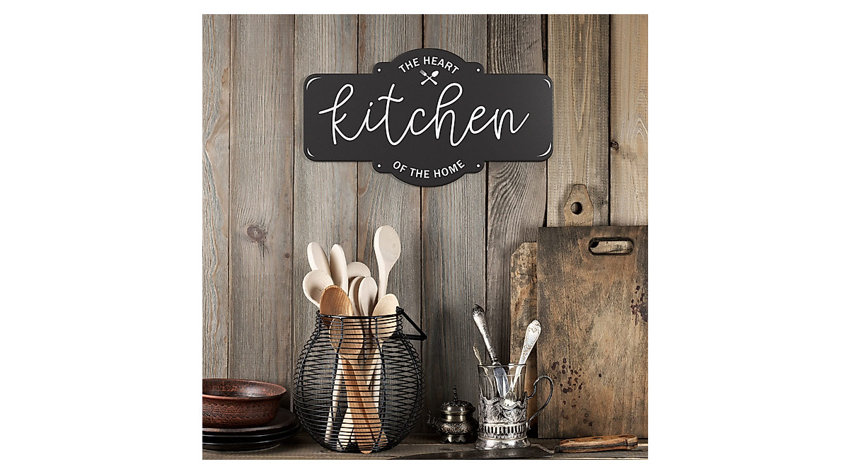 Rustic Metal Kitchen Wall Decor - Barnyard Designs