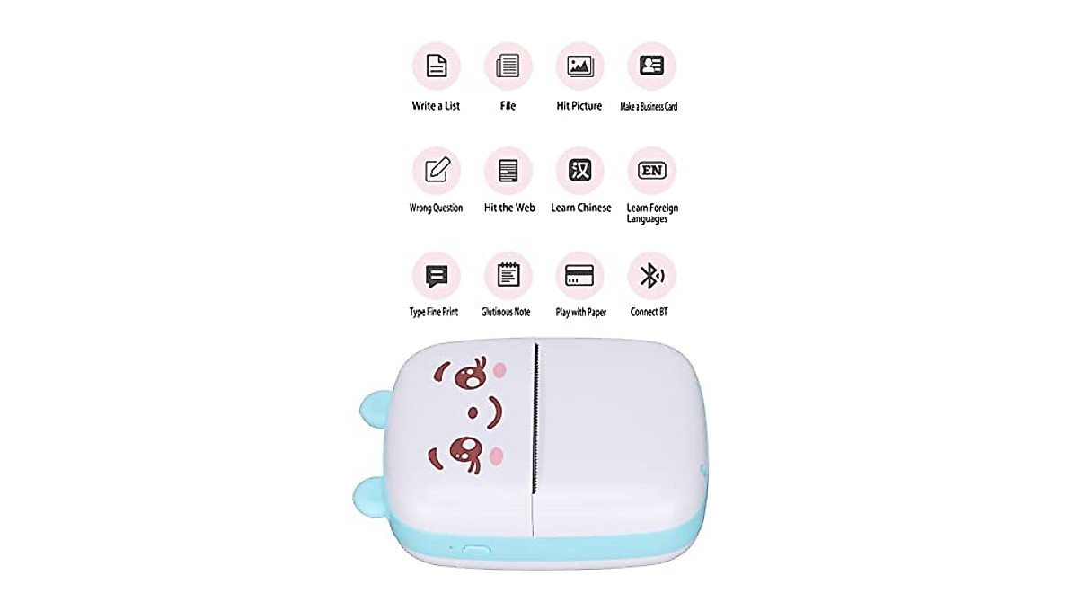 Garsentx Pocket Thermal Printer - Compact Wireless Mini Printer
