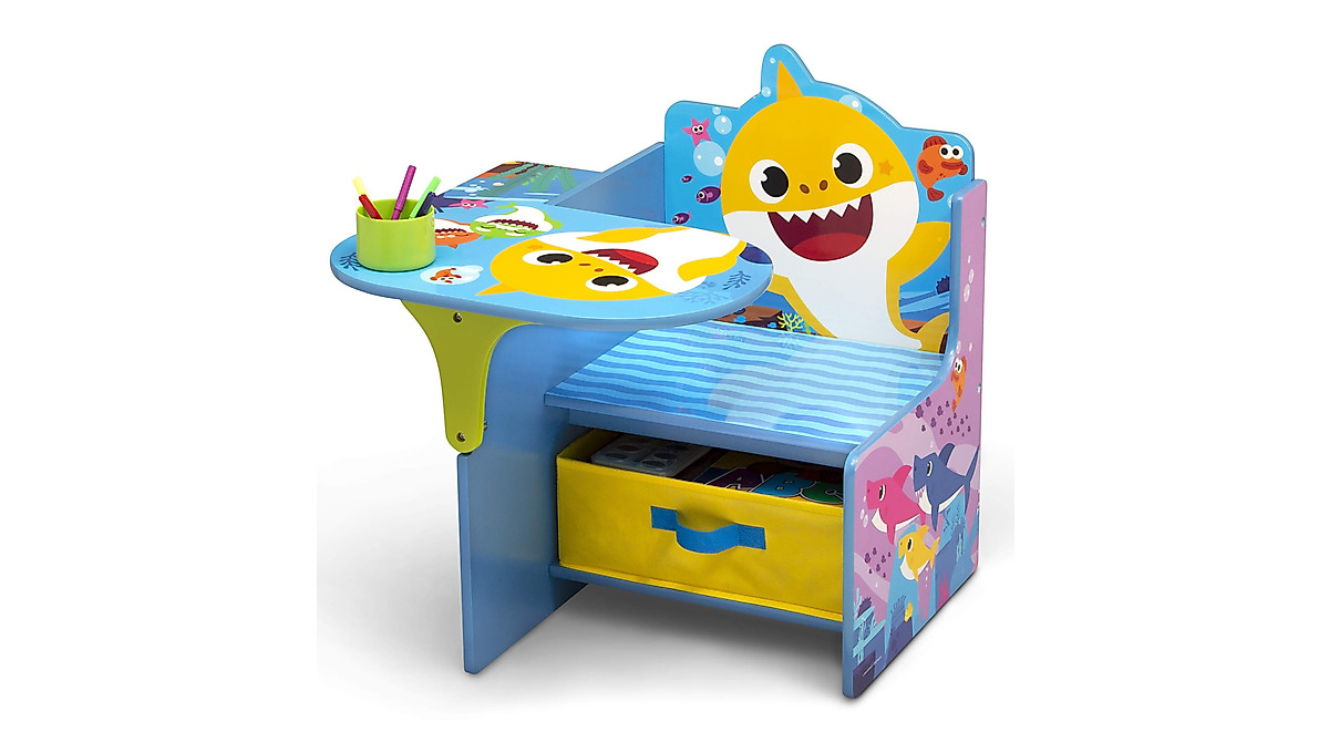 Baby Shark Chair Desk with Storage Bin - Fun & Functional