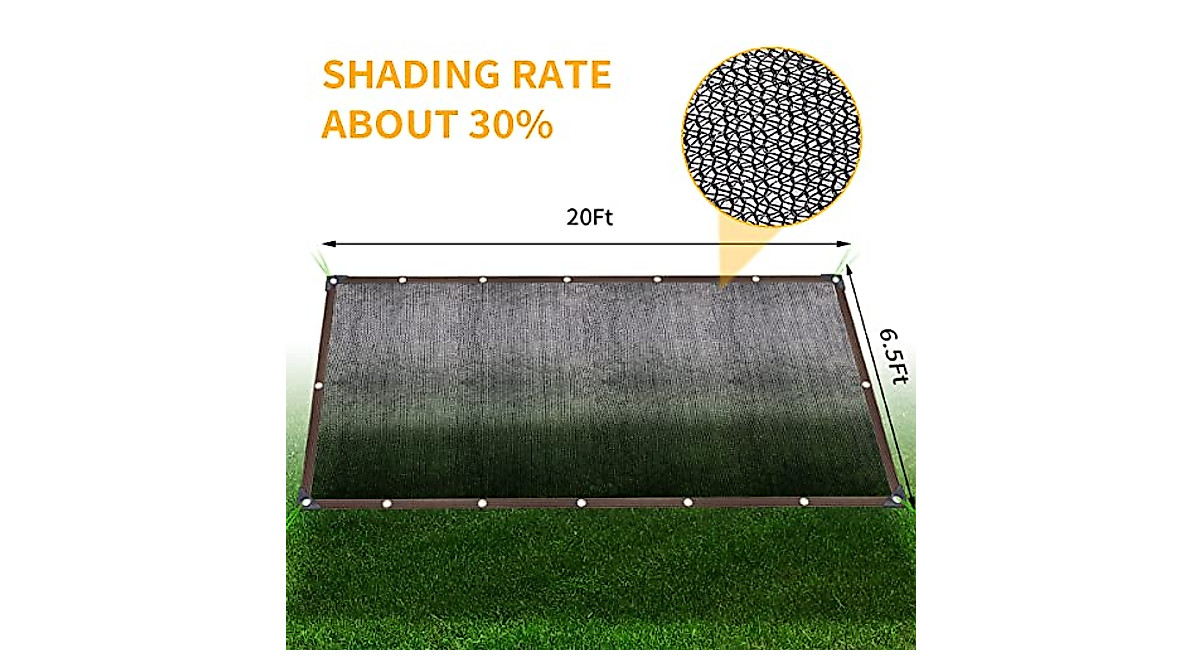 Protect Plants &amp; Patio: 30% Shade Cloth for Outdoor Use