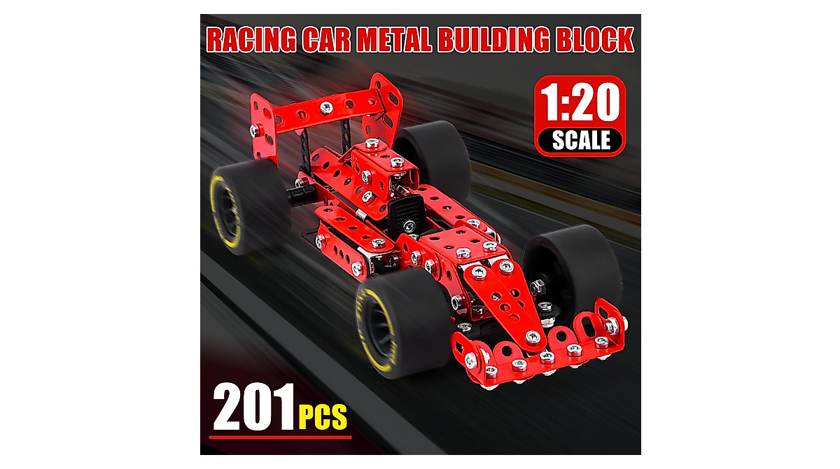 Ferthor Fun STEM Metal Racing Car Model Kit for Boys 8-16