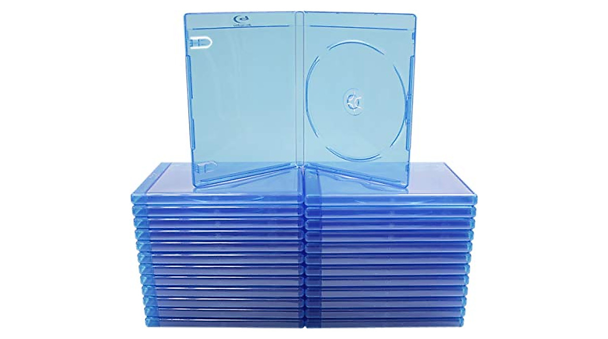 Blue Blu-Ray Cases (25-Pack) | Protect & Organize Your Discs