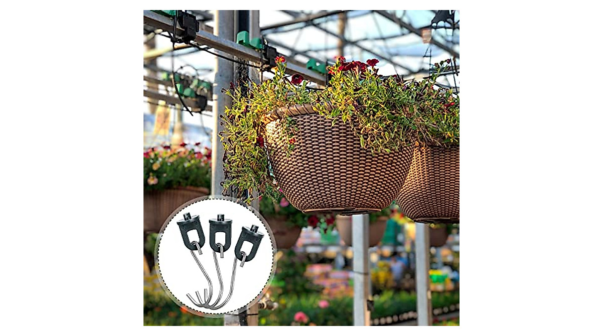 Greenhouse Hooks & S Clips for Hanging Plants - 100 Pcs