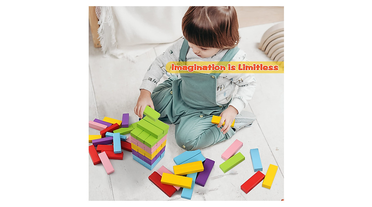 Gentle Monster Colorful Wooden Stacking Blocks for Kids