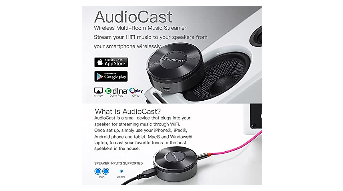 M5 AudioCast HiFi Music Receiver with Multi-Room Streaming