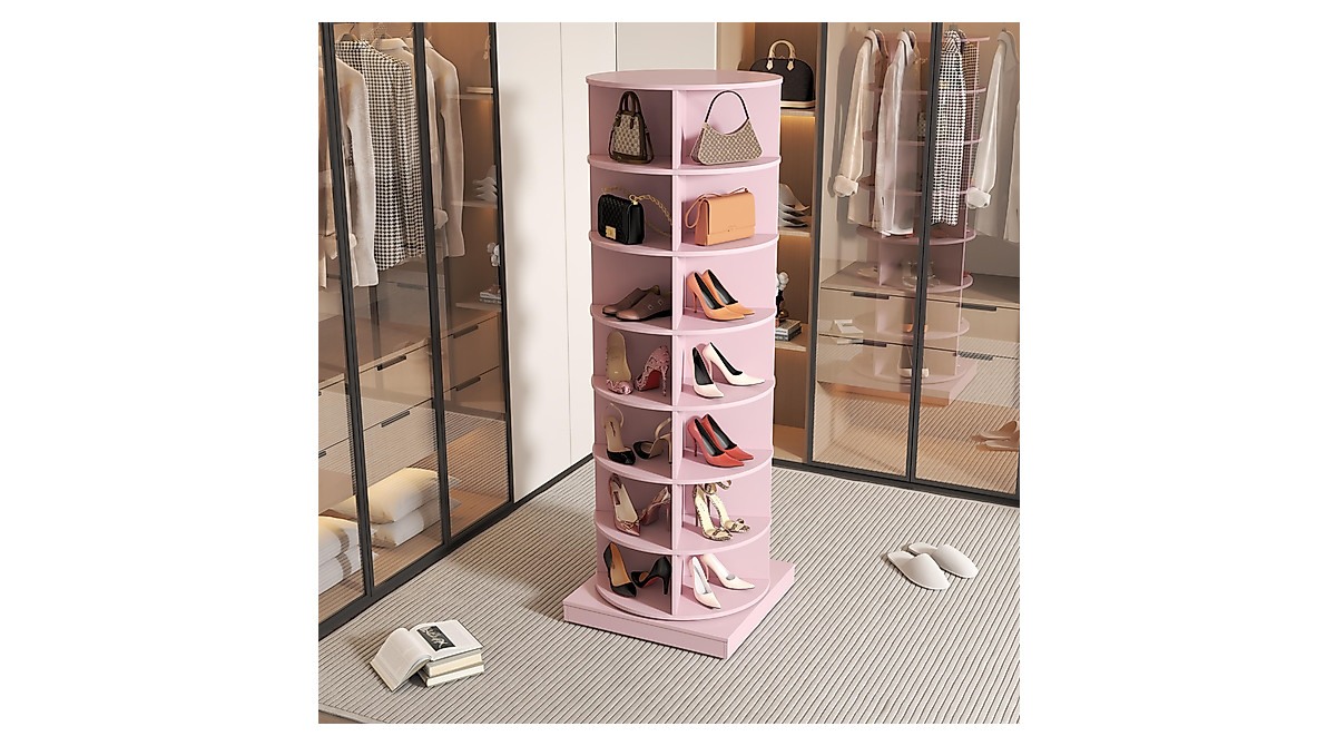 Dithoko 7-Tier Rotating Shoe Rack - Stylish Storage Solution
