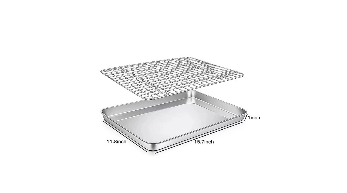 N&S AMOCWJ Cookie Sheet & Rack - Healthy Baking Solution