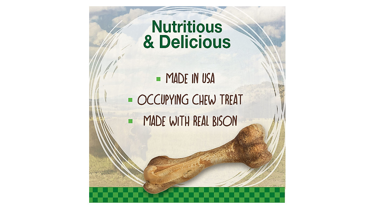 Nylabone Healthy Edibles Bison Chew Treats for Dogs