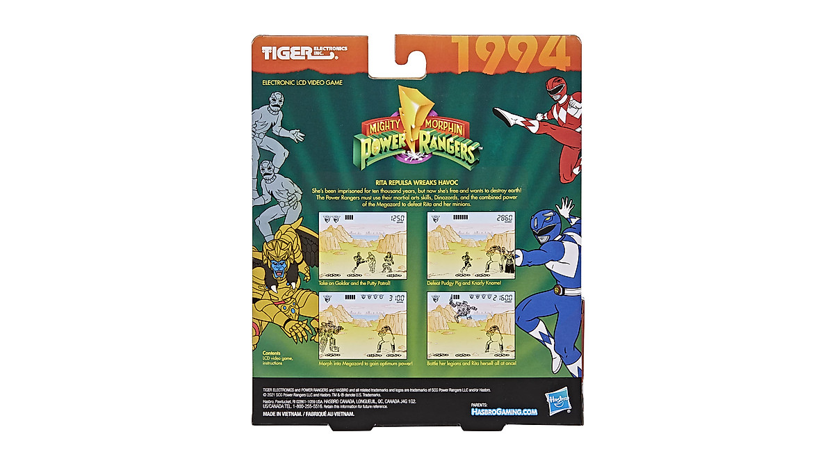 Mighty Morphin Power Rangers Retro LCD Game