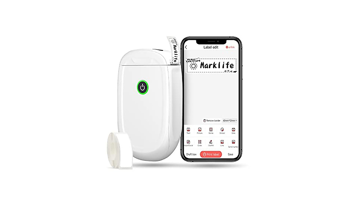 Marklife P11 Label Maker - Wireless Thermal Printer for Home & Office