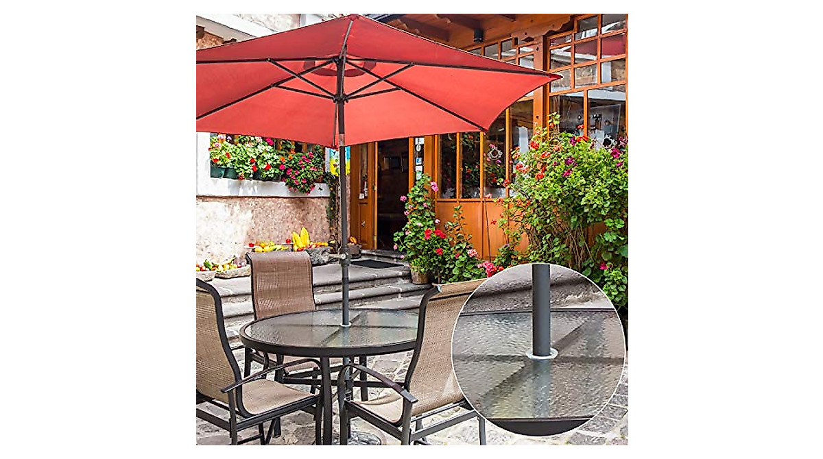 Maitys Silicone Umbrella Hole Ring Set for 2-Inch Glass Tables