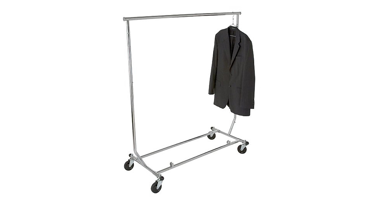 Heavy Duty Salesman's Rack - Collapsible Garment Display Stand