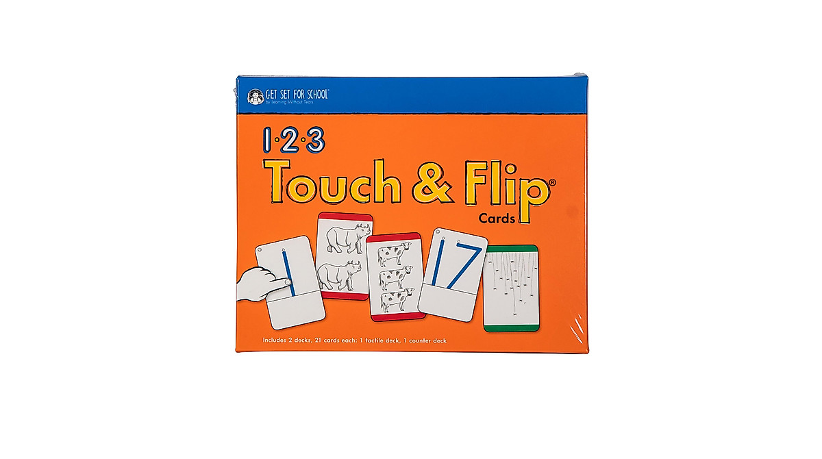 Learning Without Tears 1-2-3 Touch & Flip Sensory Cards for Early Math