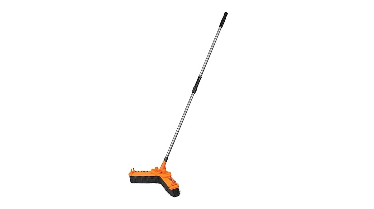 UltraBroom Heavy Duty Outdoor Push Broom - V Sweep Technology