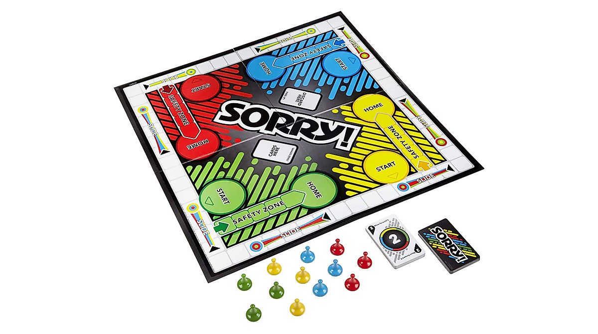 Family Indoor Outdoor Game Bundle: Connect 4, Sorry!, & Yahtzee