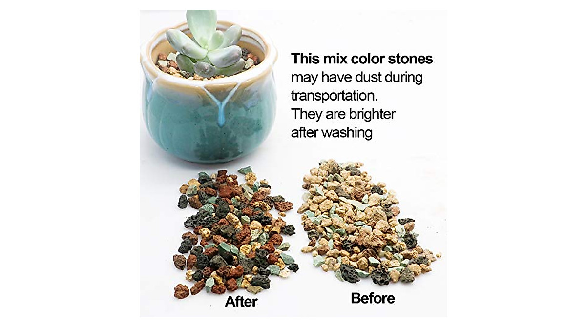 100g Mix Horticultural Lava Rock Pebbles Pumice Potting Soil Amendment
