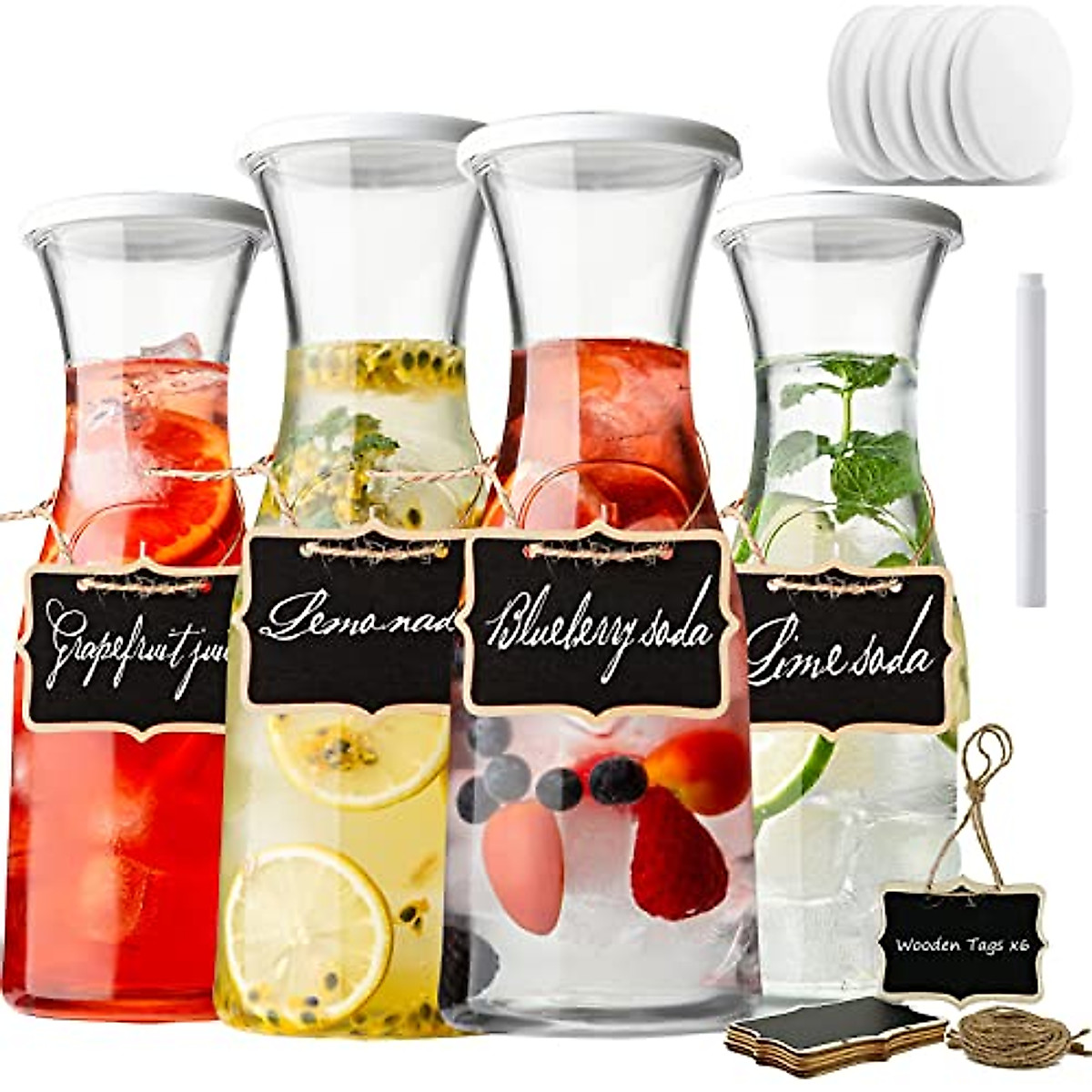Elegant Glass Carafe Set for Your Brunch & Parties