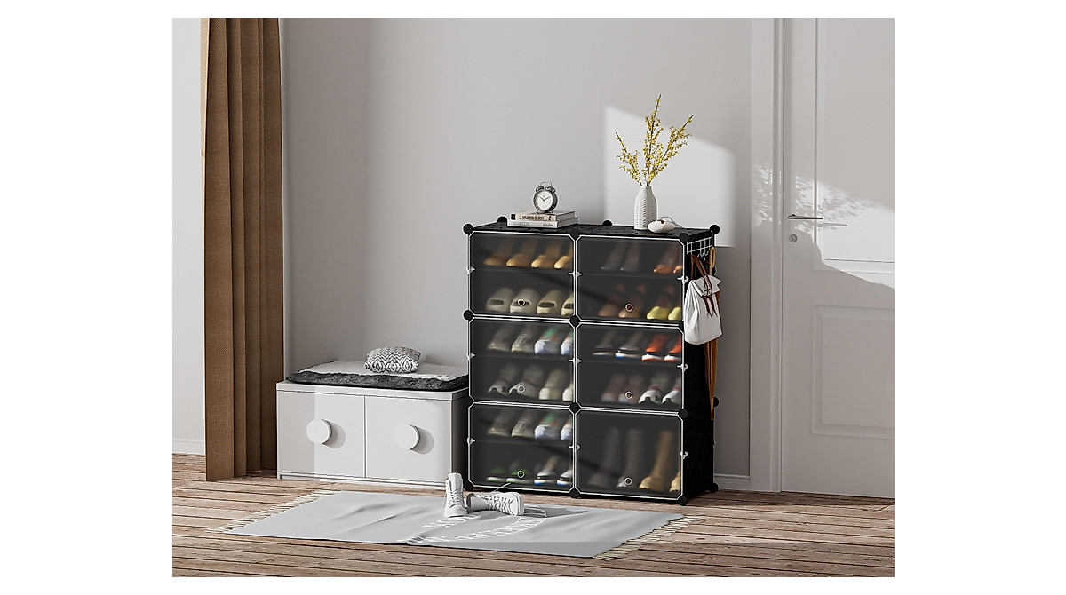 HOMIDEC 6 Tier Shoe Rack - Organize 24 Pairs of Shoes