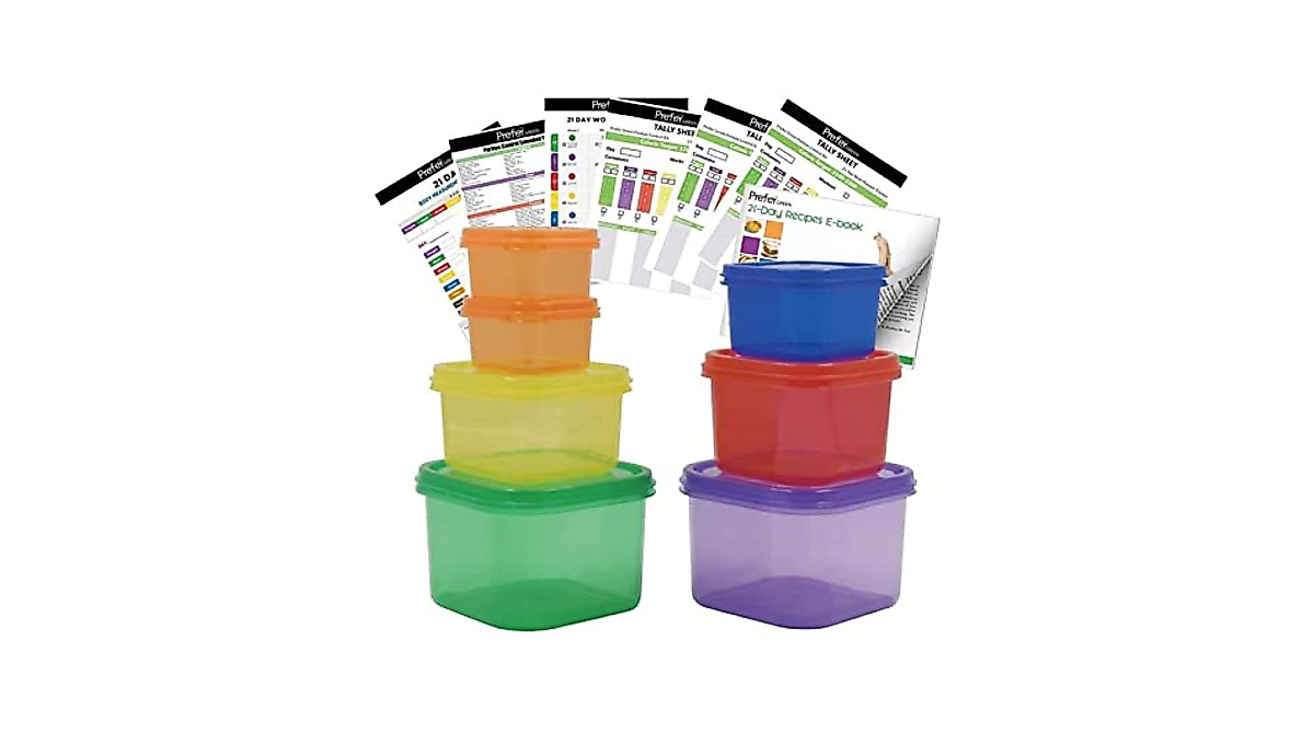Prefer Green 7-Piece Portion Control Kit for Healthy Eating