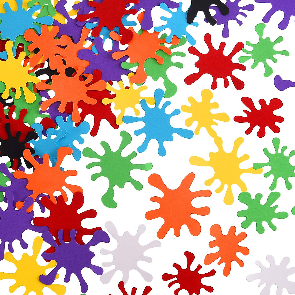 Colorful Paint Splatter Confetti for Party Decorations | 200 Pieces