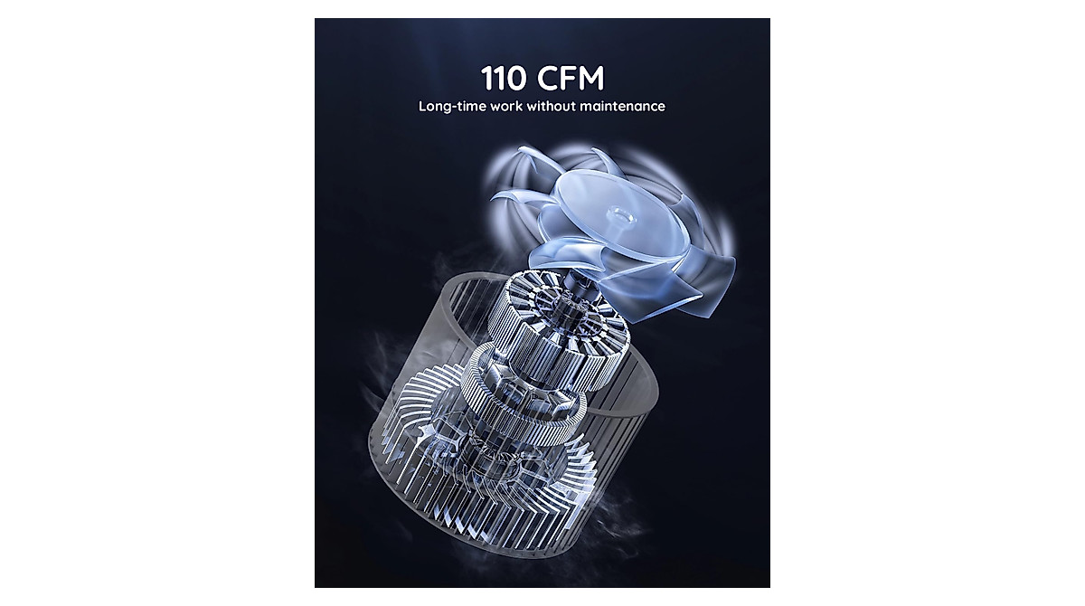 Fitop Bathroom Exhaust Fan with Light - 110 CFM Power