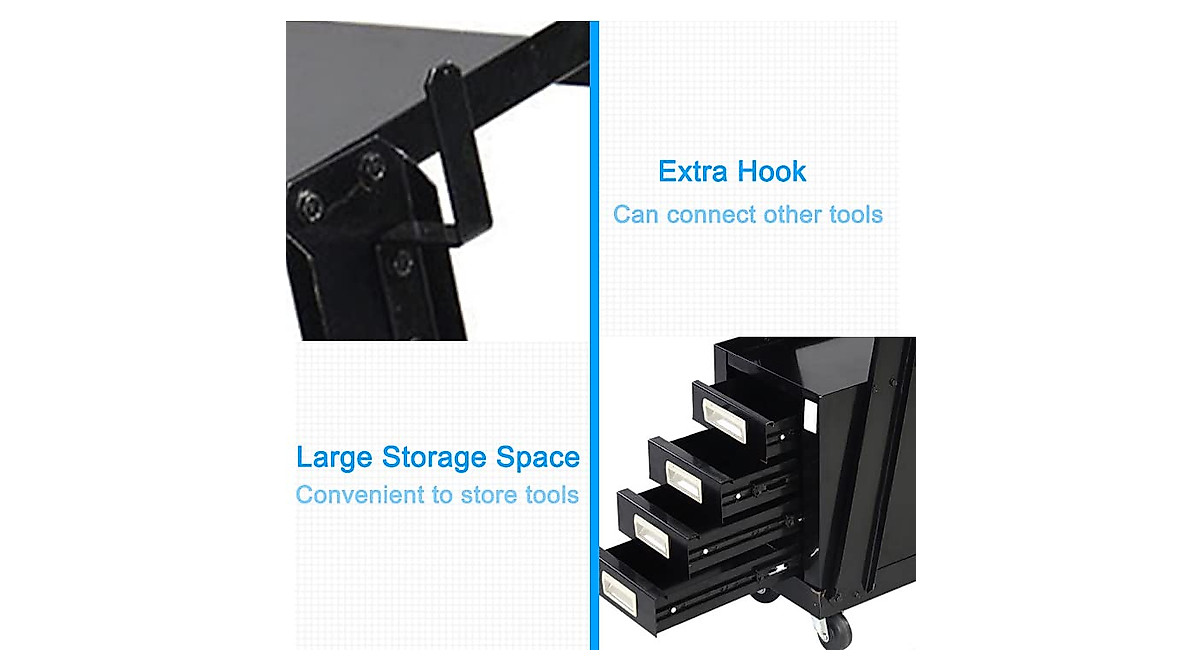 Henf Heavy Duty Welding Cart with 4 Drawers