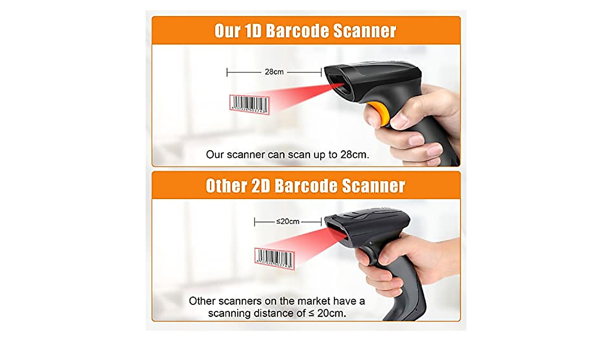 OBZ 1D Laser Barcode Scanner: Fast, Accurate Wired Reader