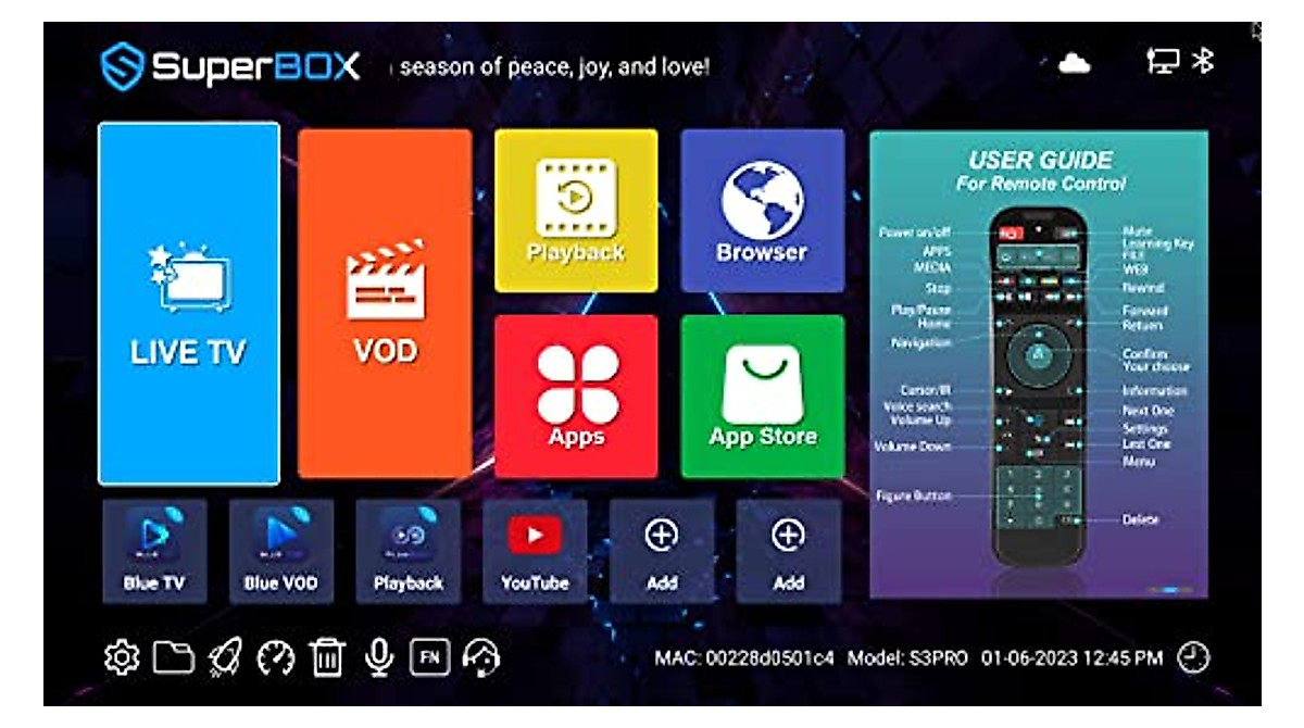 2023 S3pro S3 Pro TV Box - 6K Ultra HD, Dual Wi-Fi, 2GB RAM